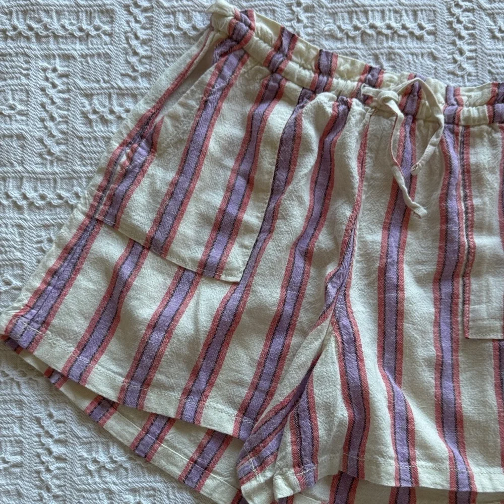 GAP Kids Striped Shorts in Red and Cream